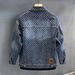 High-end Cat Paw Fashion Denim Jacket Men's Ruffian Handsome High Street Retro Jacket Tide_viptrois.com