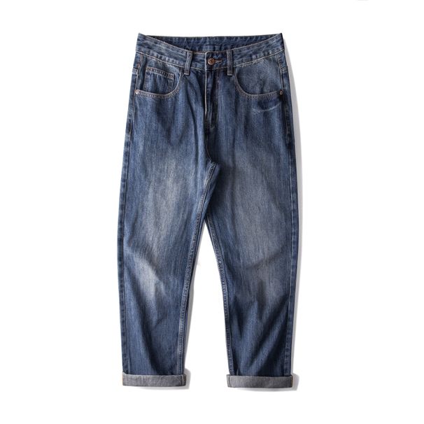 Men's Clothing & Archer 0603 & 2024 New Style Jeans American High Street Frosted Design Retro Trendy INS Versatile Wide Leg Pants_viptrois.com