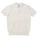Men's Clothing Factory Direct Sales Ice Silk Knitted Tops For Men High End Summer Light Luxury Men's Fashion Short Sleeved Polo Shirt Half Zipper_viptrois.com