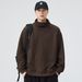 Shanggu Clothing Spring And Autumn New Stand Collar Knitted Sweater Men's Loose Versatile Japanese Style Solid Color_viptrois.com