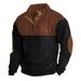 Men's Corduroy Outdoor Jacket Autumn Winter Stand Collar Long Sleeve Casual Sweater New In Stock_viptrois.com