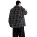 Casual Jacket Jacket Spring And Autumn Versatile Plaid Jacket Teen Ruffian Handsome Senior Sense Front Shoulder Lapel Top_viptrois.com