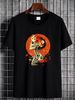 Sugar Skull Day Of The Dead Dia De Los Muertos Halloween T-Shirt Versatile Casual Stylish Stretched Breathable Streetwear Top For Everyday Wear_viptrois.com