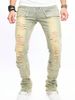 Men's Clothing High Quality Men's Ripped Jeans New Jeans Patch Ripped Slightly Elastic Real Business Denim Casual Pants_viptrois.com