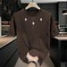 Men's Clothing Summer Loose Versatile Trend Short Sleeved T Shirt Casual Round Neck Breathable Long Sleeved Pullover_viptrois.com