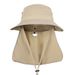 Kids Fisherman Hat With Detachable Neck Flap - Breathable & Foldable Sun Hat For Boys & Girls Outdoor Camping & Beach Activities_viptrois.com