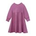 Mother & Kids Girls Spring and Autumn Long Sleeve Colorblocked Ruffled Dress + Headscarf Two piece Children's Clothing_viptrois.com