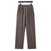 Summer Vertical Striped Blue Men's Pants New Style Thin Breathable Flowy Straight Leg Casual_viptrois.com