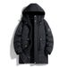 Pure Plus Size Men's Winter New Mid-Length White Duck Down Oversized Hooded Couple Jacket_viptrois.com