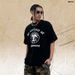 American Street Style Foam Letter Print Short Sleeve Unisex Summer Design Loose Casual Five-Point Top_viptrois.com