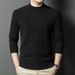 Men's Clothing Wool Sweater Premium 100% Wool Men's High Neck Sweater - Warm & Comfortable Winter Pullover For Business & Casual Wear_viptrois.com