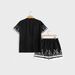 Men's Clothing 2 Pieces Summer Men's Summer Trend Casual Fashion Short Sleeve Shorts Set Letters And Numbers 77 Printing_viptrois.com