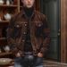 Autumn Winter Men's Corduroy Long Sleeve Turn-down Collar Jacket Coat Men_viptrois.com