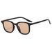 New Internet Celebrity Doudian Square Frame Sunglasses Ins Style Retro Ultra Light Advanced Men And Women Sunglasses Frosted Olive Green_viptrois.com