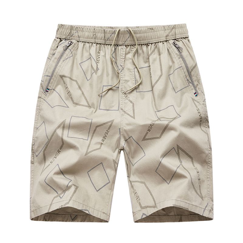 Men's Pure Cotton Casual Shorts Thin Section Outerwear Five-Point Pants Big Pants Loose Five-Point Pants_viptrois.com