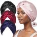 Popular Silk Double Layer Sleeping Cap Twist Cap Shower Cap Adjustable Washing Cap_viptrois.com