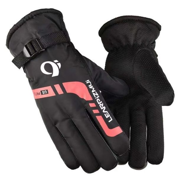 Pulse Winter Warm Fleece-Lined Thickened Men's Ski Cycling Windproof Cotton Gloves Motorcycle_viptrois.com