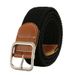 No Punch Belt Women's Versatile Jeans Canvas Belt Braided Elastic Pin Buckle Student Lazy Cloth Belt_viptrois.com