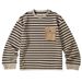 Japanese Retro Simple Striped Loose Casual Versatile Long Sleeve Spring Autumn Niche Design Sweatshirt For Men_viptrois.com