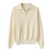 Men's Clothing V Neck Sweater Pullover Thick Needle Lapel Polo Long Sleeve Solid Color Spring And Autumn Tops_viptrois.com