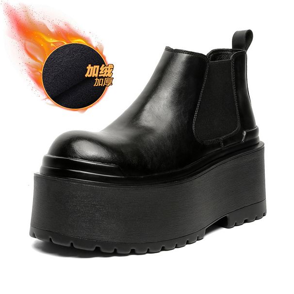 Retro Tooling Martin Boots, Thick-soled And Sky-high, Lightweight And Comfortable Short Boots, Sleeve And One-pedal Tooling Boots._viptrois.com