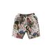 Men's Trendy Thin Casual Straight Leg Pants Summer Fashion Print Versatile Five Point Beach Trousers_viptrois.com