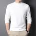 Long Sleeve T-Shirt For Men, Half Turtleneck, Inner Layer Base Shirt, 2024 Spring And Autumn Casual Men's Clothing,_viptrois.com