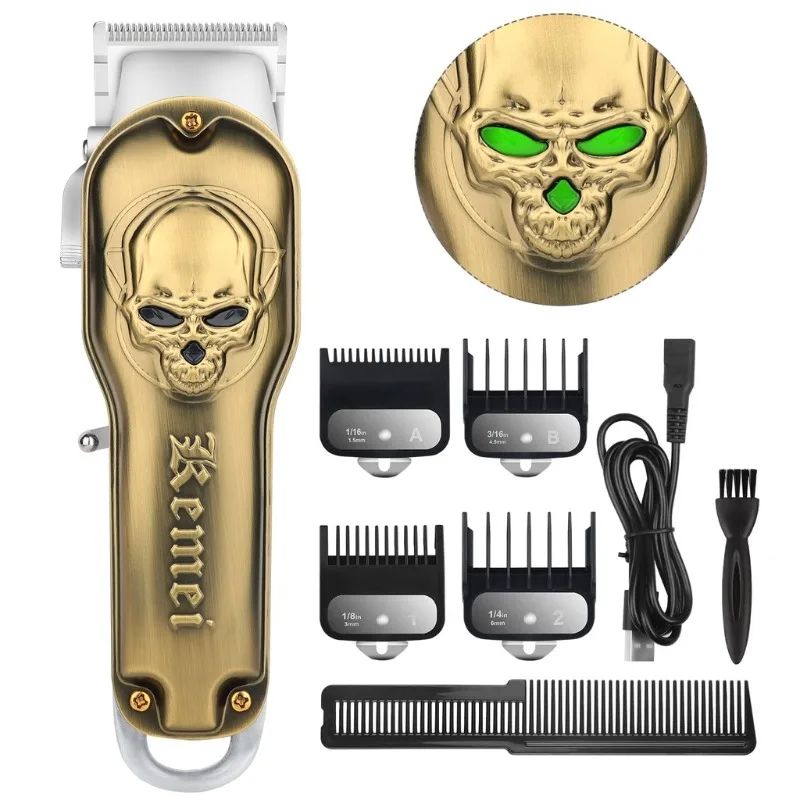 Kemei Km-1961 Cutting Hine Rechargeable Trimmer Professional Barber Cut Electric Hair Clipper_viptrois.com