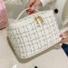 Women's Bags Celebrity Small Fragrance Style Cosmetic Bag Portable Large Capacity Portable Travel Wash Makeup Storage Bag Manufacturer Wholesale_viptrois.com