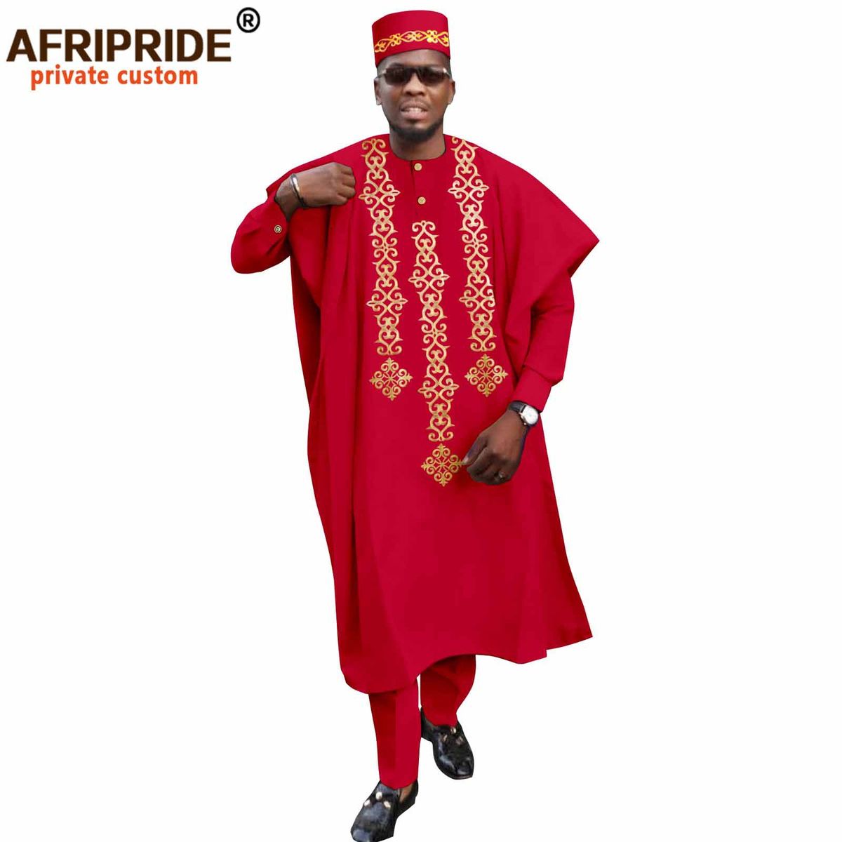 Men's Clothing Africa Men's l Dress three piece set coat + top + pants_viptrois.com