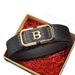 Men's Belts New Crocodile Pattern Men's Belt Genuine Leather Pure Cowhide Toothless Automatic Buckle Business All Match Casual Belt Letter Buckle_viptrois.com
