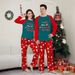 Christmas snowman gingerbread man letters Christmas family suit printed homewear sleep_viptrois.com
