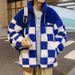 Men's lambskin cotton coat winter new fashion brand thickened cotton coat Hong Kong style loose youth handsome stand collar jacket_viptrois.com