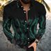 Men's Clothing Autumn Lapel 3d Octopus Flow Color Printing Casual Spot Youth Long Sleeve Shirt_viptrois.com