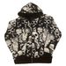 Y2K Skull 3D Print Zipper Hoodie European And American Style Personalized Streetwear for Spooky Parties Men's Fashion_viptrois.com
