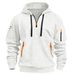 2025 New Cross-Border European American Style Hooded Sports Casual Jacket With Zipper And Patch Pocket Jacquard Fashion_viptrois.com