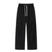 Men's American Style Straight Leg Sweatpants Loose Fitting Casual Sports Pants Trendy Wide Leg Floor Length Pants_viptrois.com
