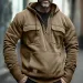 Half Zipper Men's Tactical Hoodies Solid Warm Fleece Military Sweatshirts Multi Pockets Male Hooded Jackets Thick Outdoor Polar_viptrois.com