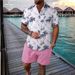 Men's Clothing Leisure Vacation Tropical Print Men's Shirt_viptrois.com