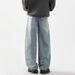 Men's Clothing Casual Pants Zipper Pocket Cuffed Sports Pants Spring And Autumn Cotton Large Size Loose Jeans_viptrois.com