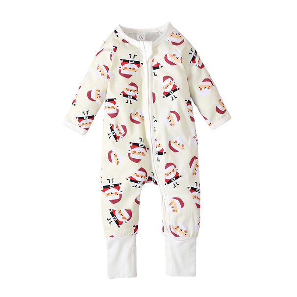 Christmas Children's spring and fall girls long-sleeved Santa Claus onesie climbing suit Ha clothing children's ins_viptrois.com