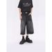 Men's American Retro Washed Denim Shorts Casual Loose Fit Five Point Streetwear Pants_viptrois.com