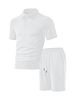 Men's Clothing Pallet Large Horizontal Striped Jacquard Cloth Solid Color Loose Men's Casual Sports Suit_viptrois.com