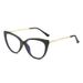 Unisex Accessories Cat Eye Retro Glasses Frame Fashion Personality Flat Glasses Street Shooting Anti Blue Light Glasses_viptrois.com