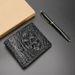 Wallet Card Cases Men's Wallet Men's Short Crocodile Pattern Thin Fashion Wallet Multi Card Slot Card Holder_viptrois.com