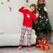 Christmas Deer Alphabet Star Christmas Family suit printed home dress pajamas_viptrois.com