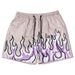 Man's clothing KINETIC fashion co-branded Flame shorts fitness sports running quick drying basketball shorts trend_viptrois.com