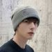 Hat Men's and Women's Winter Warm Wool Knitted Hat Fashion Trendy New Cotton Hat Cycling fleece-lined Men's Baotou_viptrois.com