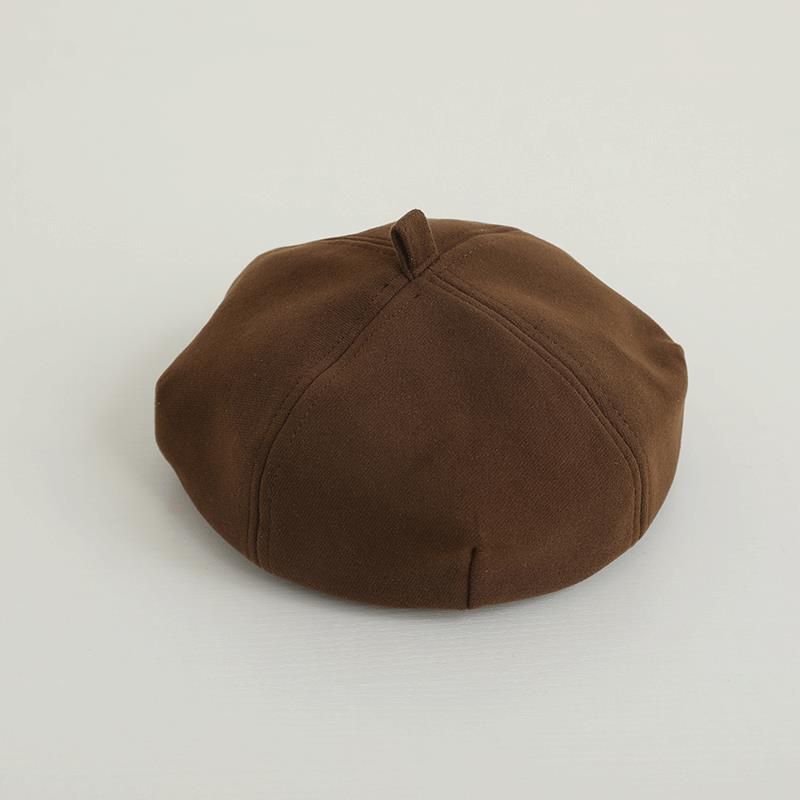 Children's Beret Spring And Autumn Girls Octagonal Hat Japanese Harajuku Style Pumpkin Hat Winter Baby Painter Hat Trendy_viptrois.com