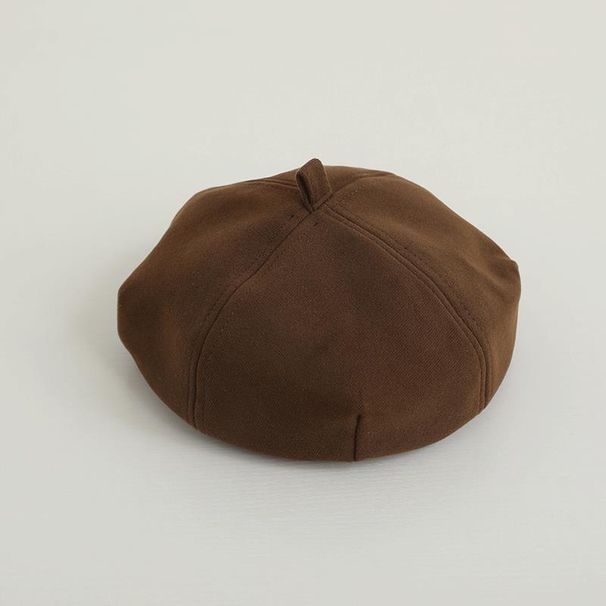 Children's Beret Spring And Autumn Girls Octagonal Hat Japanese Harajuku Style Pumpkin Hat Winter Baby Painter Hat Trendy_viptrois.com
